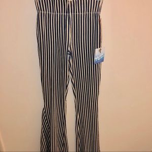 Stretchy striped bellbottoms